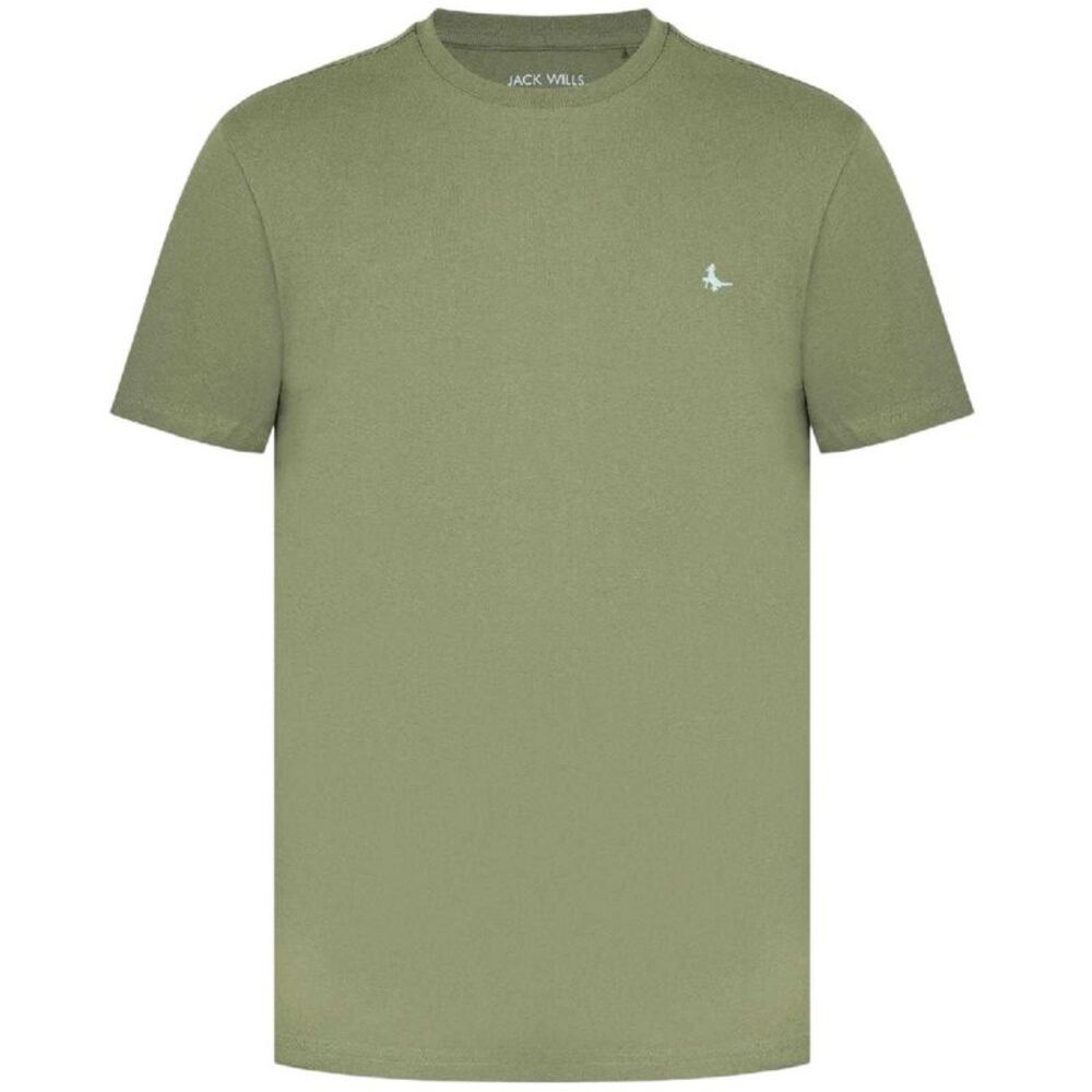 Jack Wills Mens Sandleford Logo T-Shirt / Light Green